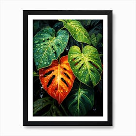 Tropical Leaves 1 Art Print