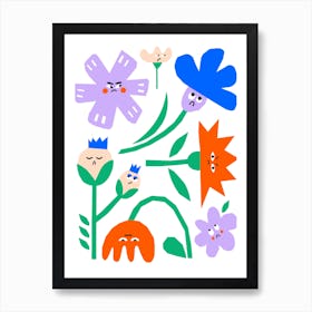 Grumpy Flowers - Bloom with Attitude! Art Print