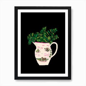 Creamware Jug & Ferns Art Print