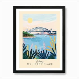 My Happy Place Sydney 2 Travel Poster Art Print