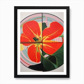 Amaryllis Flower Still Life  4 Abstract Expressionist Art Print