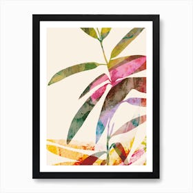 Colourful Leaves Art Print Art Print