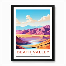 Usa Death Valley Travel Art Print