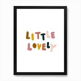 Bunter Schriftzug Poster für Kinderzimmer - Minimalistisch