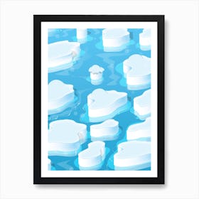 Arctic Ice Berg Art Print