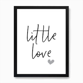 Little Love Typography Art Print