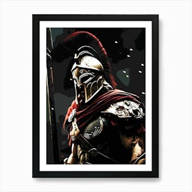 muscle Spartan Warrior movie Art Print