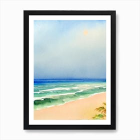 Anjuna Beach, Goa, India Watercolour Art Print