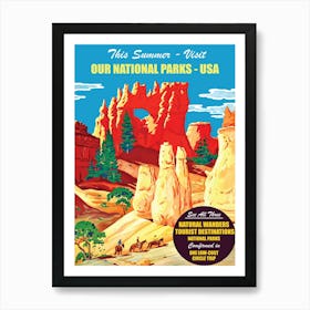 Bruce Canyon, National Park, USA Art Print