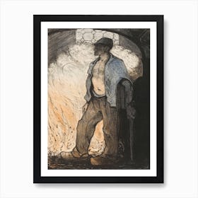 Worker At A Fire (1904), Richard Roland Holst Art Print