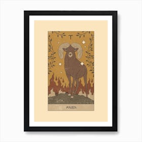 Aries Tarot Art Print