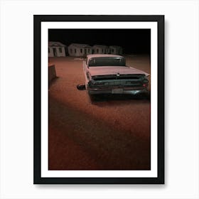 Car In The Desert Art Print