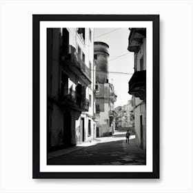 Naples, Italy, Mediterranean Black And White Photography Analogue 1 Art Print