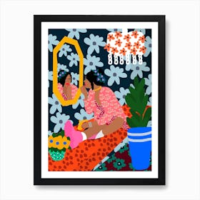 Mirror Girl Art Print