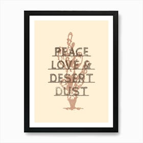 eace Love and Desert Dust Poster, Wild West Rodeo Wall Art, Cowboy Decor, Western Cowboy Country Print Art Print