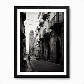 Naples, Italy,  Black And White Analogue Photography  2 Art Print