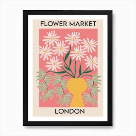 Flower Market London Art Print