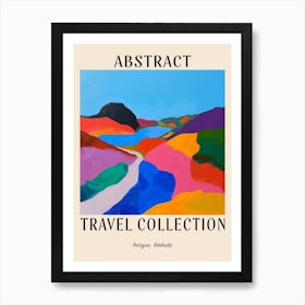 Abstract Travel Collection Poster Antigua Barbuda 1 Art Print