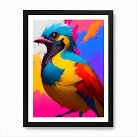 Colorful Bird-Reimagined 9 Art Print