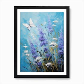 Butterfly In A Blue Sky Art Print