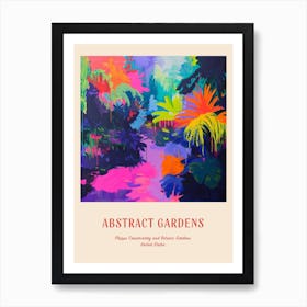 Colourful Gardens Phipps Conservatory And Botanic Gardens Usa 2 Red Poster Art Print