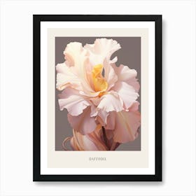 Floral Illustration Daffodil 3 Poster Art Print