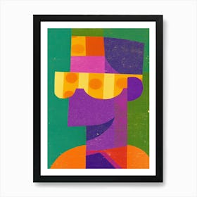 Man With Sunglasses 2 Art Print