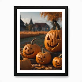 Halloween Pumpkins 5 Art Print