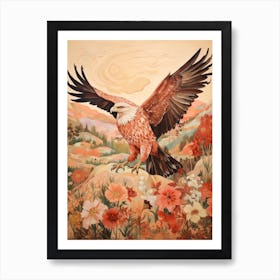 Eagle 2 Detailed Bird Painting Art Print