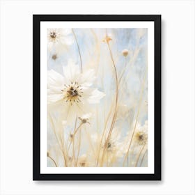 Boho Dried Flowers Nigella 4 Art Print