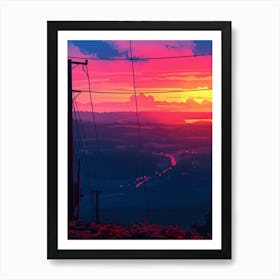 Sunset Art Print