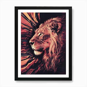 Lion Artwork 1 Art Print