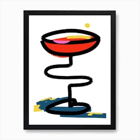 Lipstick On Glass Poster
