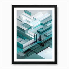 Abstract Cityscape Poster