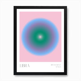 Libra Aura Zodiac Art Print