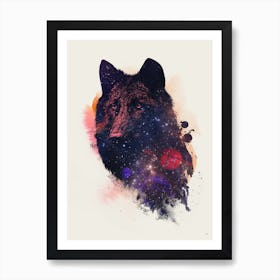 Universal Wolf Art Print
