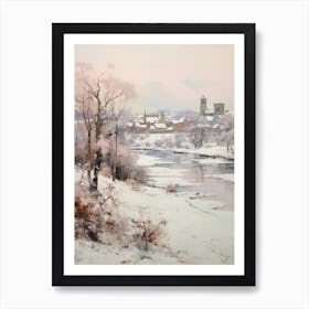 Dreamy Winter Painting Richmond England 3 Art Print