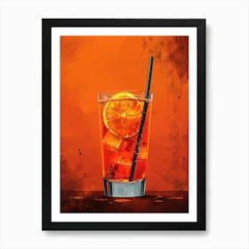 Orange Drink 21 Art Print