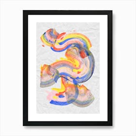 Rainbow Swirls 2 Art Print