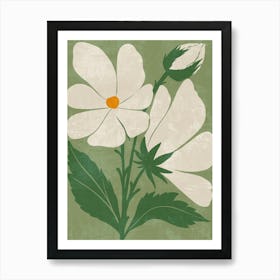 White Daisy Art Print