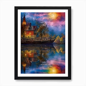 House On The Lake Art Print