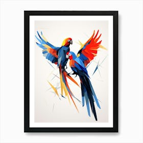 Parrot Minimalist Abstract 3 Art Print