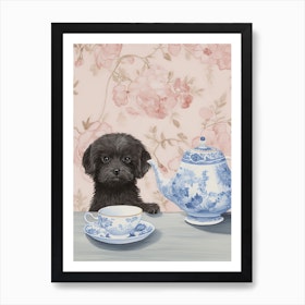 Animals Having Tea   Puppy Dog 3 Art Print