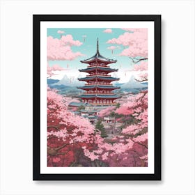 The Kiyomizu Dera Temple Kyoto Japan Art Print