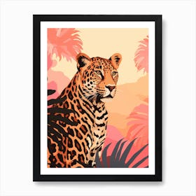 Leopard In The Jungle 17 Art Print