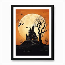 Halloween Castle 14 Art Print