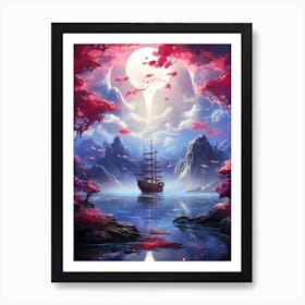 Ship On The Water Art Print