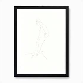 male nude gay art homoerotic full frontal nude painting drawing sketch pencil erotic artwork adult mature 2 Poster