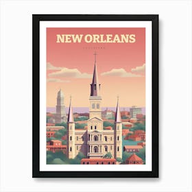 New Orleans Louisiana Travel Art Print