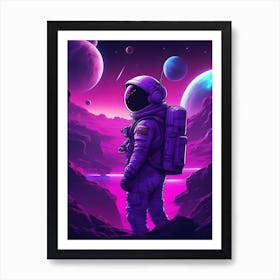 Space Wallpaper Art Print